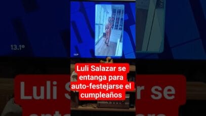 Luli Salazar se autofesteja el cumpleaños y Pergolini la descansa