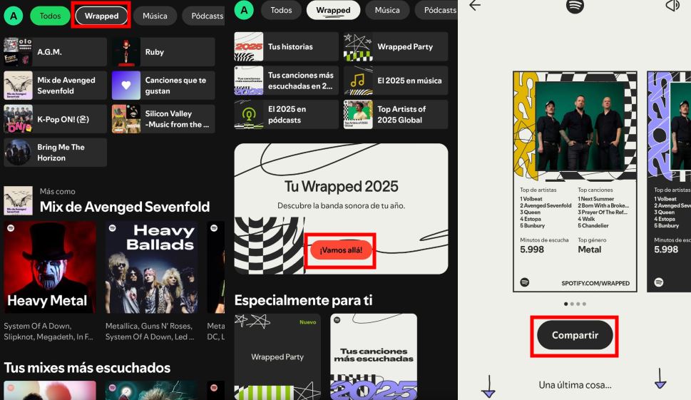 Spotify Wrapped 2025: Cómo ver y compartir la música que más has escuchado este año 2 Spotify Wrapped 2025, cómo ver y compartir la música que más has escuchado este año 1