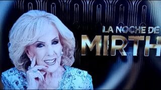 La Noche de Mirtha en vivo con Guillermina Valdés muda