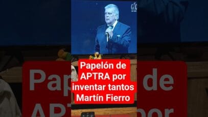 PAPELÓN de APTRA en los Martín Fierro de Danza con