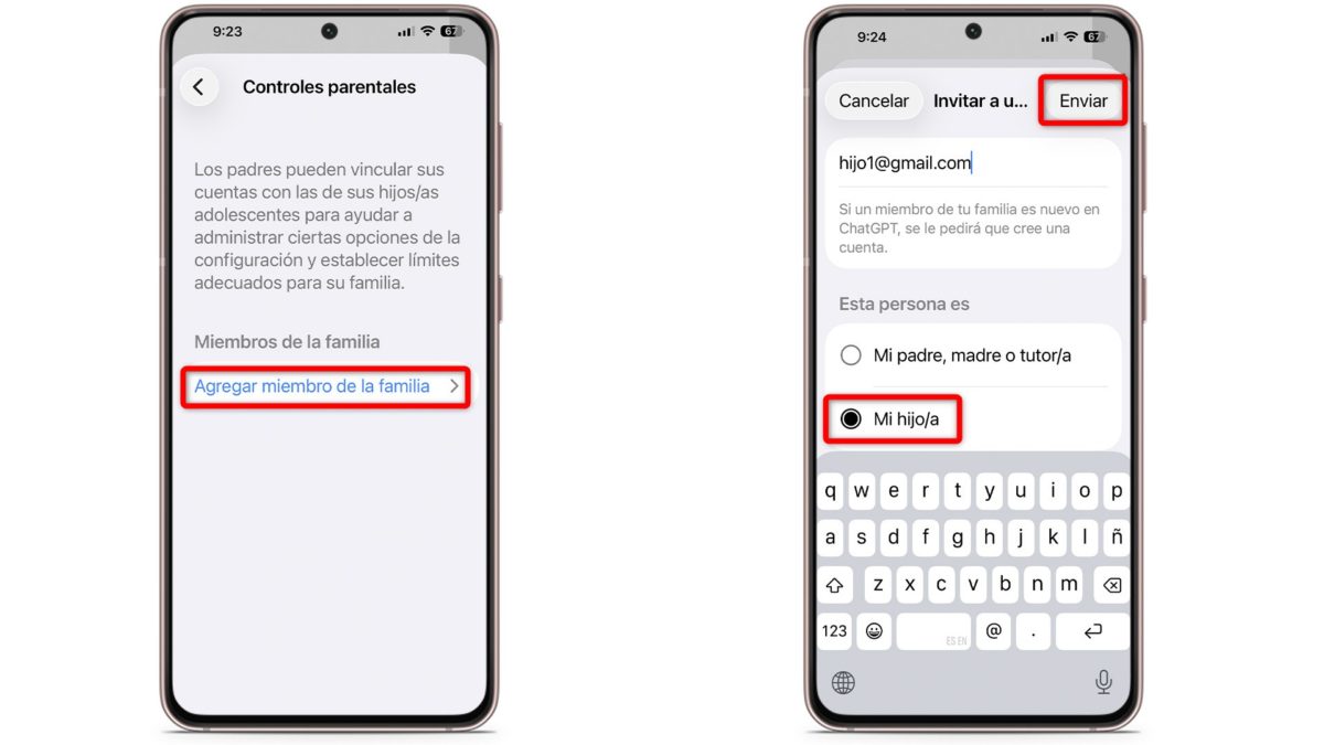 Agregar miembro de la familia