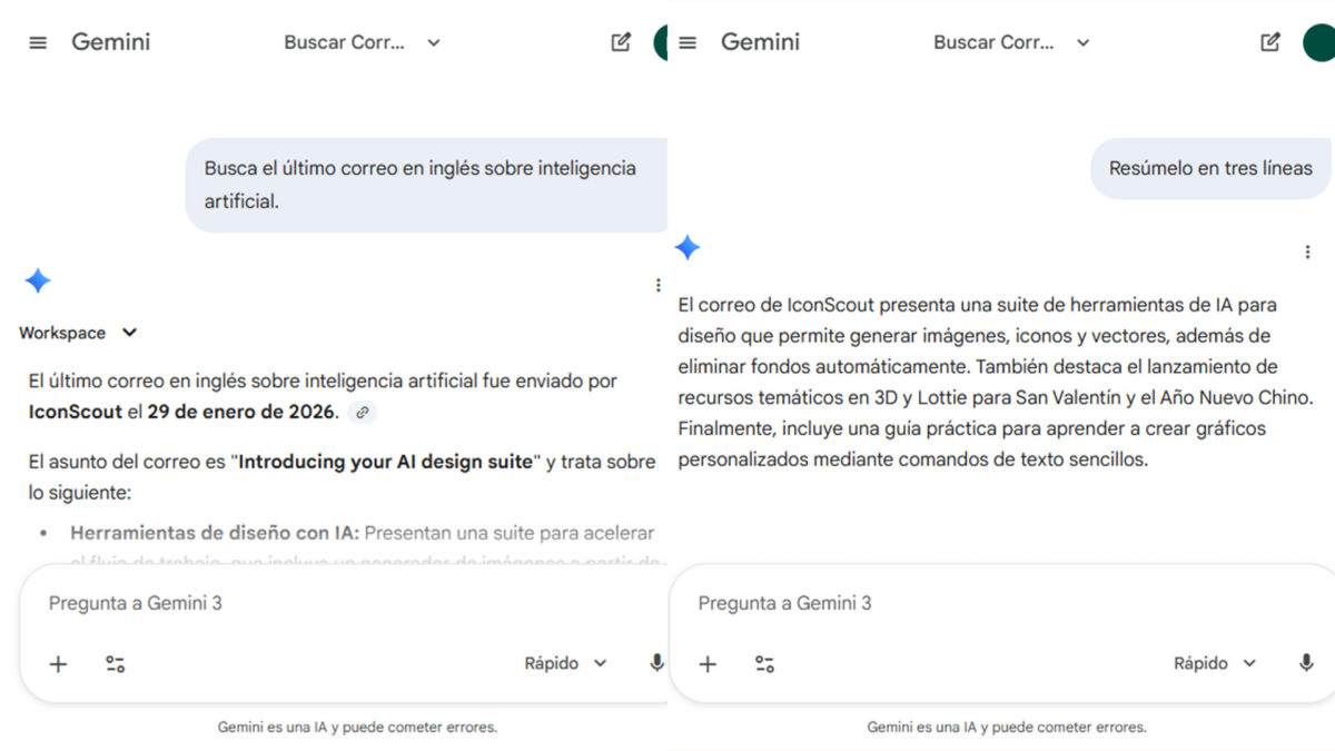Mejores trucos de Gemini 2026-Cómo usarlo con Gmail