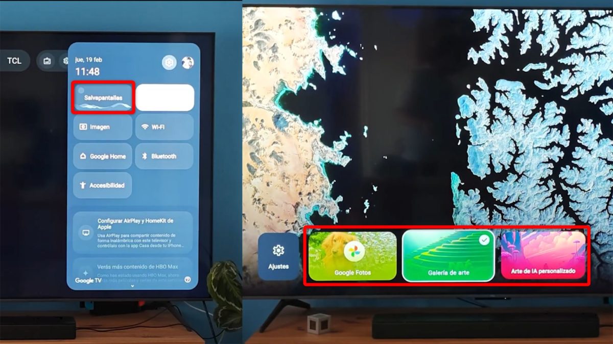 Trucos para Google TV en 2026 - Personaliza el salvapantallas a tu gusto