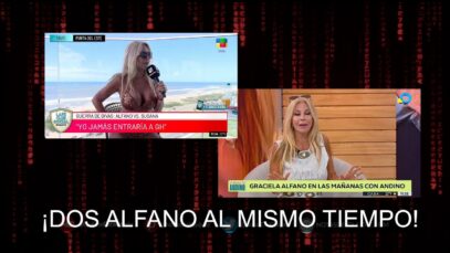 ¡2 GRACIELA ALFANO EN VIVO AL MISMO TIEMPO! América la