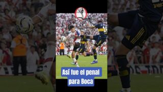 Así fue el penal para Boca en el #Superclasico (mano