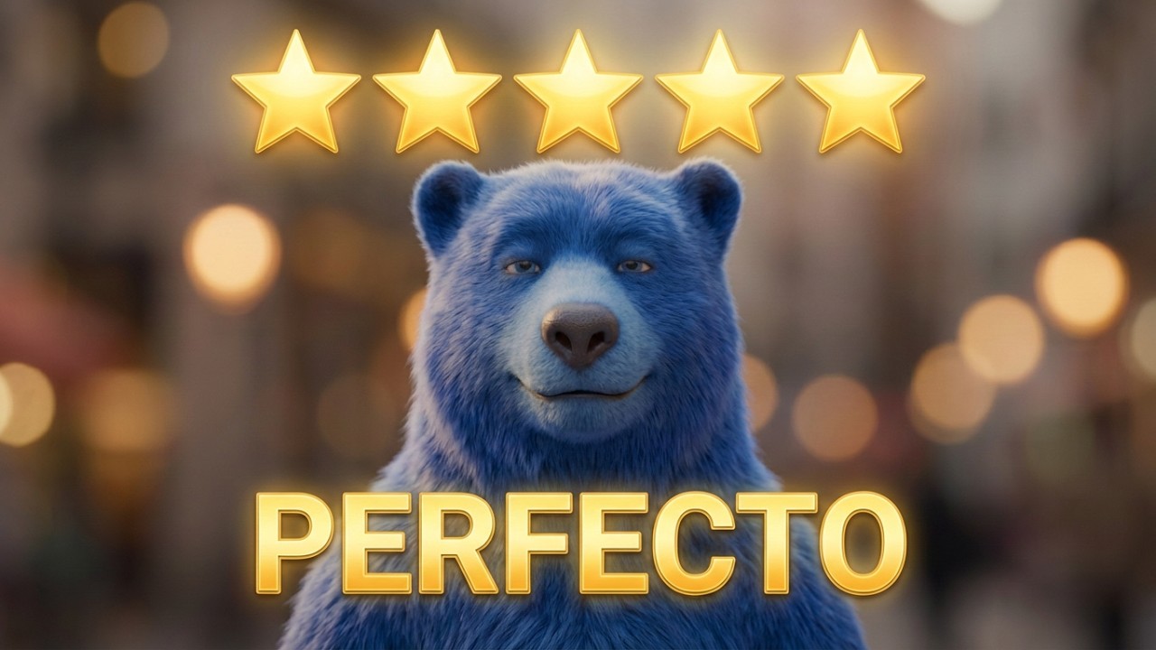 El regreso del OSO AZUL de O2: ¡Pura paz al