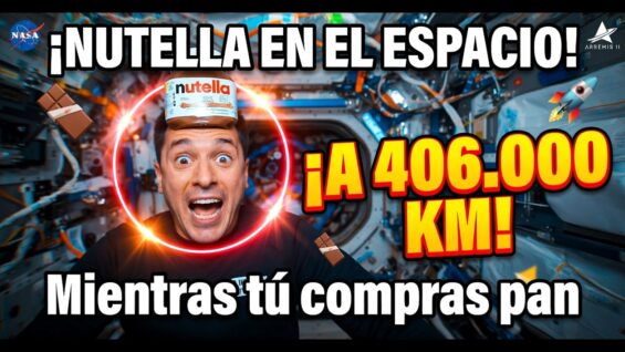 ¡NUTELLA ROMPIÓ EL RÉCORD ESPACIAL! Frasco flota en Artemis II