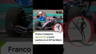 COLAPINTO 8º en MIAMI: Suma puntos en #F1 + Gana