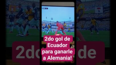 Ecuador le ganó 2 a 1 a Alemania con este