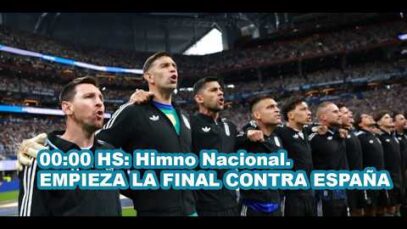 El Himno Argentino a las 0 horas del día de