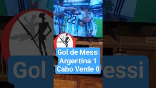 Gol de Messi, Argentina 1 Cabo Verde 0