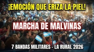 ¡ARGENTINA EMOCIÓNADA! Bandas Militares Tocan Marcha de Malvinas en La