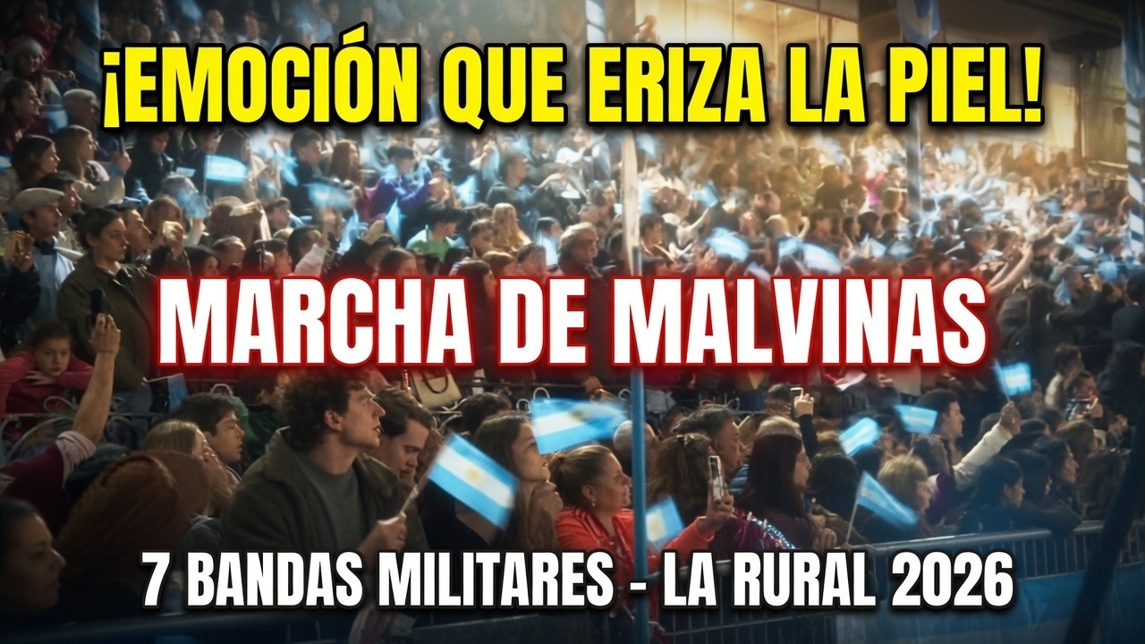 ¡ARGENTINA EMOCIÓNADA! Bandas Militares Tocan Marcha de Malvinas en La
