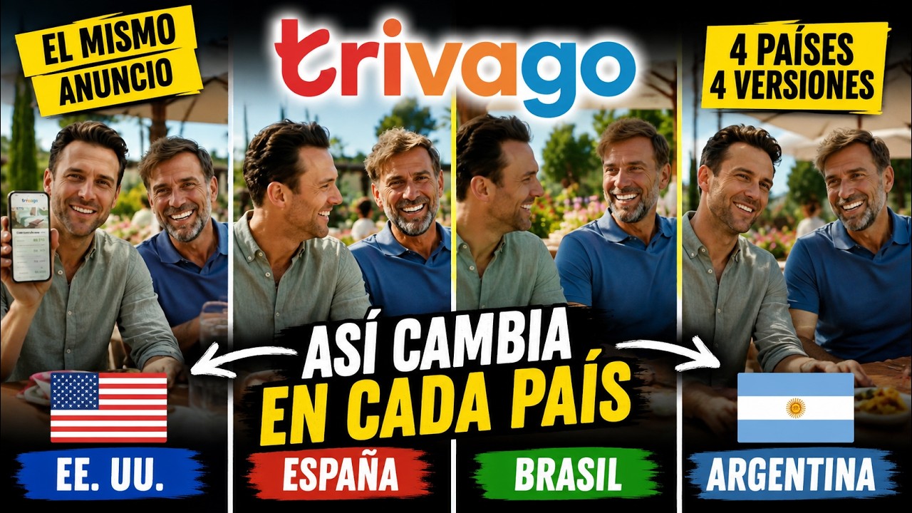 Así cambia el anuncio de Trivago en España, Argentina, Brasil